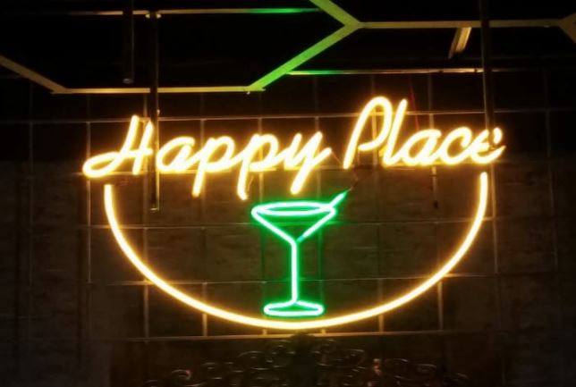 neon happy place